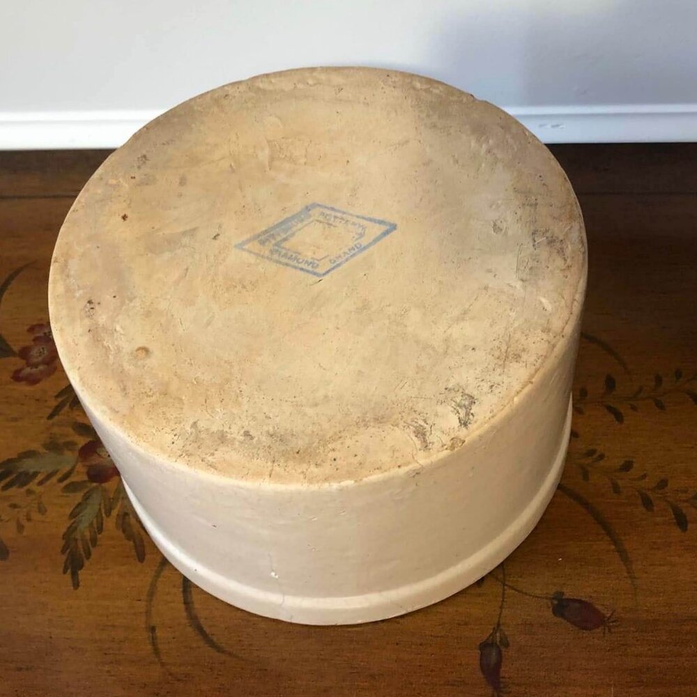 Antique stoneware crock - Pittsburg Pottery Diamond Brand 1 gallon - Picture 11 of 13